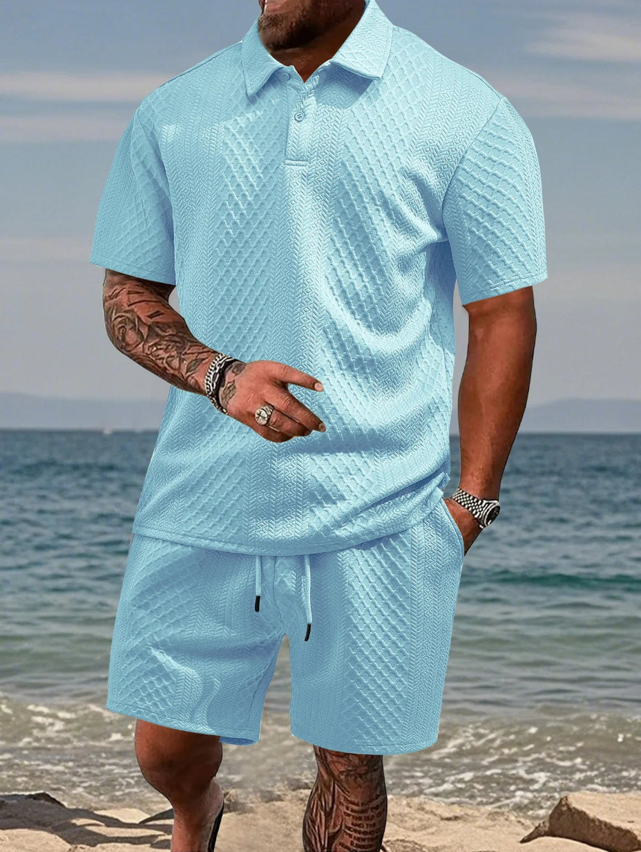 Classic Jacquard Polo Set